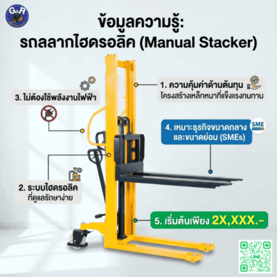 ขายรถยกสูง รถยกแมนนวล 