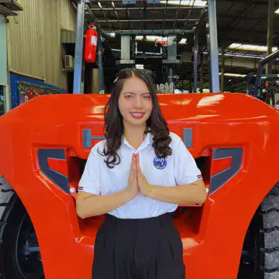 พนักงานขายรถโฟล์คลิฟท์ไฟฟ้า คุณดรีม แบรนด์ HELI sale Electric-forklift บริษัท กู๊ด แอนด์ ริช เพาเวอร์พลัส