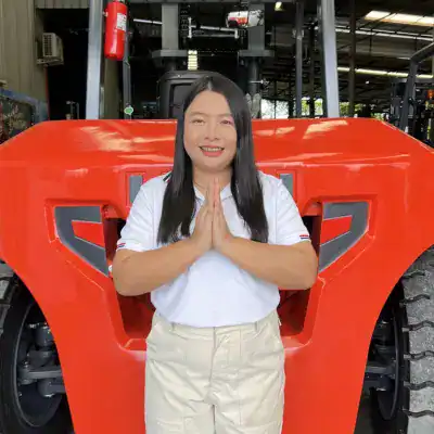 พนักงานขายรถโฟล์คลิฟท์ไฟฟ้า คุณไหมแก้ว แบรนด์ HELI sale Electric-forklift บริษัท กู๊ด แอนด์ ริช เพาเวอร์พลัส