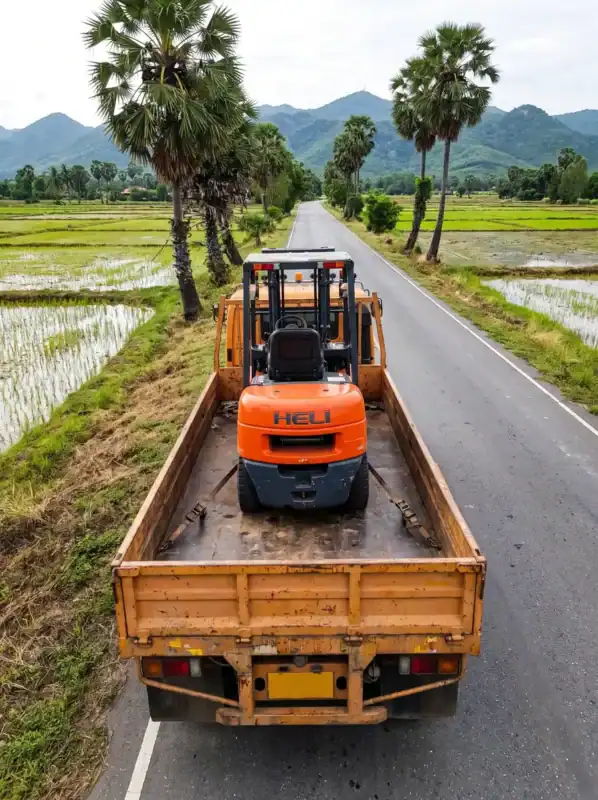 รถขนส่งรถโฟล์คลิฟท์เช่าไปหน้างาน ปราจีนบุรี